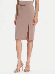 Marciano Guess Spódnica midi 5YGD07 7357A Beżowy Regular Fit. Brązowe spódnice Marciano Guess, z aplikacjami, z syntetyku, midi. Za 779.99 zł.