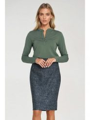 Nife Bluzka w kolorze khaki rozmiar: 36. Brązowe bluzki Nife, bez wzorów, bez kołnierzyka, bez ramiączek. Za 135.81 zł.