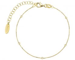 Bransoletka srebrna - kulki. Szare bransoletki Apart, pozłacane. Za 139.00 zł.