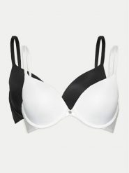 Hunkemöller Komplet 2 biustonoszy z fiszbiną Perfect Plunge 203100 Kolorowy. Biustonosze Hunkemöller, bez wzorów, z syntetyku. Za 129.99 zł.