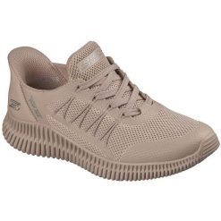 Buty sportowe damskie Skechers Bobs Geo Lite Divine Pace. Brązowe obuwie sportowe Skechers, bez zapięcia. Za 359.99 zł.