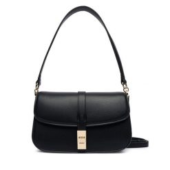 Torebka Tommy Hilfiger. Czarne torebki klasyczne TOMMY HILFIGER, bez wzorów, bez dodatków. Za 649.99 zł.