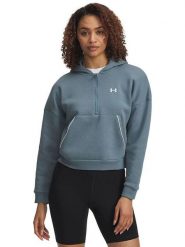 Under Armour Bluza polarowa "Rival" w kolorze szaroniebieskim rozmiar: S. Niebieskie bluzy Under Armour, s, bez wzorów, z polaru, bez kaptura. Za 170.07 zł.