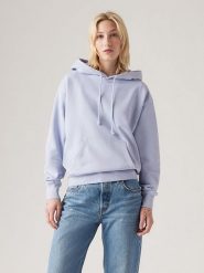 Levi's Bluza w kolorze błękitnym rozmiar: M. Niebieskie bluzy Levi's®, m, bez wzorów, z bawełny, z kapturem. Za 154.07 zł.