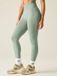 Dare 2b Legginsy funkcyjne "Don't Sweat It" w kolorze miętowym rozmiar: XS. Zielone legginsy Dare 2b, xs, bez wzorów, z materiału, z podwyższonym stanem, outdoorowe. Za 74.46 zł.