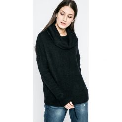 Vero Moda - Sweter Helen. Czarne golfy Vero Moda, m, z dzianiny, z krótkim rękawem. W wyprzedaży za 89.90 zł.