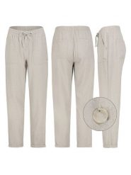 Eight2Nine Spodnie w kolorze szarym rozmiar: L. Szare spodnie materiałowe Eight2Nine, na co dzień, l, bez wzorów, z materiału, z podwyższonym stanem. Za 86.99 zł.