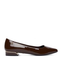 Baleriny MEXX. Brązowe baleriny Mexx, bez wzorów, bez obcasa. Za 279.99 zł.