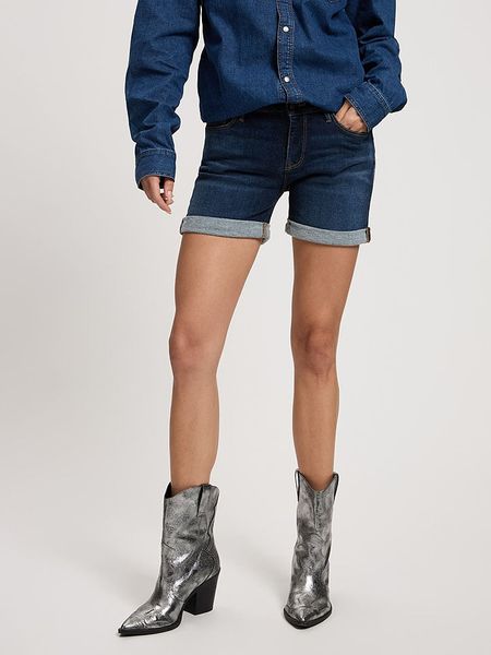 Cross Jeans Szorty dżinsowe w kolorze granatowym rozmiar: 29W. Niebieskie szorty Cross Jeans, z aplikacjami, z jeansu, klasyczne. Za 69.91 zł.