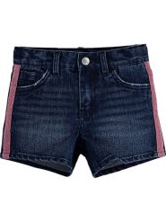 Levi's Kids Szorty dżinsowe w kolorze granatowym rozmiar: 158. Niebieskie szorty Levi's Kids, z aplikacjami, klasyczne. Za 109.95 zł.