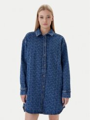 Tommy Jeans Sukienka jeansowa DW0DW22492 Niebieski Relaxed Fit. Niebieskie sukienki Tommy Jeans, s, bez wzorów, z bawełny, bez kołnierzyka, bez ramiączek. Za 649.99 zł.