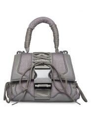 Steve Madden Torebka w kolorze szarym - 23 x 16 x 9 cm rozmiar: onesize. Szare torby na ramię Steve Madden, bez wzorów, z materiału, przez ramię, bez dodatków. Za 262.91 zł.