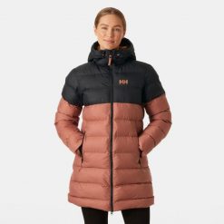 Damska długa kurtka Helly Hansen Active. Brązowe kurtki sportowe Helly Hansen, bez wzorów, z puchu, bez kaptura. Za 1,063.85 zł.
