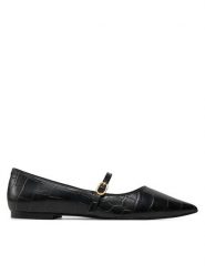 TWINSET Baleriny 242TGT212 Czarny. Czarne baleriny Twinset, bez wzorów, ze skóry, bez obcasa. Za 469.99 zł.