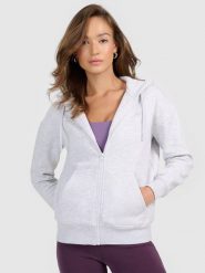 Bluza dresowa rozpinana z kapturem damska 4F 4FRMM00TSWSF2772. Szare bluzy 4f, s, bez wzorów, z bawełny, z kapturem. Za 159.99 zł.