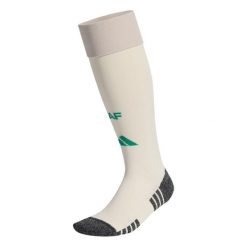 Getry domowe Algieria 26. Białe legginsy sportowe Adidas, l, bez wzorów, z bawełny, do piłki nożnej. Za 79.95 zł.