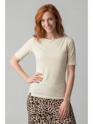 Alife and kickin Koszulka "Hilde" w kolorze kremowym rozmiar: XS. Brązowe bluzki Alife and Kickin, xs, bez wzorów, z bawełny, bez kołnierzyka, bez ramiączek. Za 43.99 zł.