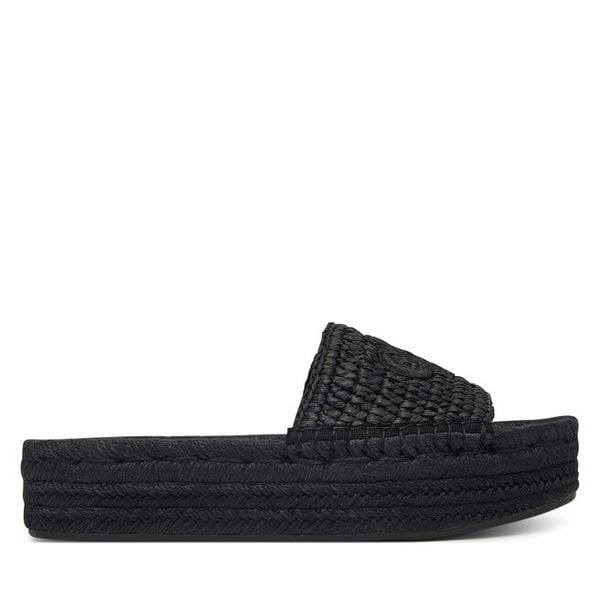 Espadryle Calvin Klein. Czarne espadryle Calvin Klein, bez wzorów, bez obcasa, bez zapięcia. Za 449.99 zł.