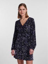 Pieces Sukienka koktajlowa 17133626 Czarny Slim Fit. Czarne sukienki Pieces, m, bez wzorów, z syntetyku, wizytowe, bez kołnierzyka, bez ramiączek. Za 129.99 zł.