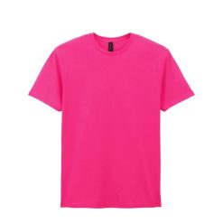 Bawełniana Koszulka Unisex Dla Dorosłych W Miękkim Stylu. Czerwone bluzki GILDAN, xl, bez wzorów, z bawełny, sportowe, bez kołnierzyka, bez ramiączek. Za 48.99 zł.