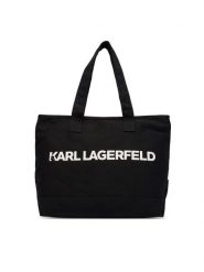 KARL LAGERFELD Torebka B2W50099 Czarny. Czarne shopper KARL LAGERFELD, bez wzorów, z materiału, bez dodatków. Za 389.99 zł.