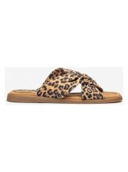 Unisa Skórzane klapki w kolorze brązowym rozmiar: 38. Brązowe klapki Unisa, bez wzorów, z otwartym noskiem, bez obcasa. Za 199.03 zł.