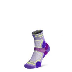 Skarpety do biegania Bridgedale UL T2 COOLMAX 3/4 LD. Fioletowe skarpety Bridgedale, bez wzorów. Za 74.99 zł.