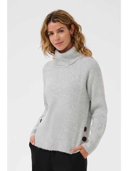 Kaffe Golf w kolorze szarym rozmiar: XL/XXL. Szare golfy Kaffe, xl, bez wzorów, bez ramiączek. Za 151.42 zł.