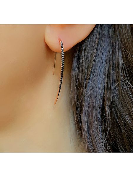 Les Petites Précieuses Pozłacane kolczyki z cyrkoniami rozmiar: onesize. Czarne kolczyki Les Petites Précieuses, z cyrkonią, pozłacane, z zapięciem typu bigiel. Za 139.87 zł.