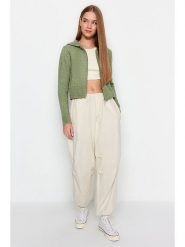 Trendyol Kardigan w kolorze zielonym rozmiar: L. Zielone kardigany Trendyol, l, bez wzorów. Za 130.81 zł.