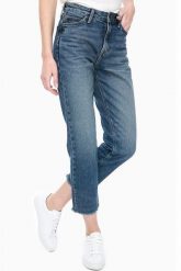 LEE MOM STRAIGHT DAMSKIE SPODNIE JEANSOWE JEANSY BLUE AUTHENTIC L32IRDUB 112107619. Niebieskie jeansy Lee, l, bez wzorów. Za 219.99 zł.