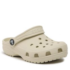 Klapki Crocs. Białe klapki Crocs, bez wzorów, bez obcasa. Za 229.99 zł.