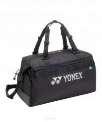 Torba tenisowa Yonex Gearlogic Boston Bag. Czarne torby na ramię YONEX, bez wzorów, z poliesteru, klasyczne, na ramię, bez dodatków. Za 349.00 zł.