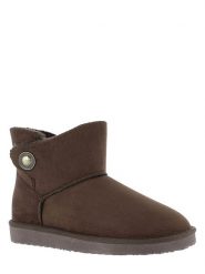 ISLAND BOOT Botki zimowe "Catalina" w kolorze brązowym rozmiar: 36. Brązowe botki Island Boot, na zimę, bez wzorów, z materiału, bez obcasa, bez zapięcia. Za 123.53 zł.