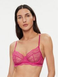 Hunkemöller Biustonosz z fiszbiną Isabelle Sparkle Ud 203588 Różowy. Czerwone biustonosze Hunkemöller, bez wzorów, z syntetyku. Za 109.99 zł.