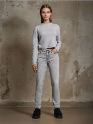 Jeansy boyfriend slim - szary. Szare jeansy Sinsay, l, bez wzorów. Za 59.99 zł.