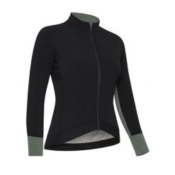 Kurtka rowerowa KIN, czarno-zielona. Zielone kurtki sportowe GIST, na zimę, bez wzorów, z polaru, bez kaptura, rowerowe. Za 599.00 zł.