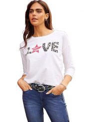 Heine Koszulka w kolorze białym rozmiar: 40. Białe bluzki Heine, bez wzorów, z bawełny, bez kołnierzyka, bez ramiączek. Za 48.16 zł.