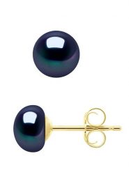 ATELIERS SAINT GERMAIN Złote kolczyki-wkrętki z perłami rozmiar: onesize. Niebieskie kolczyki ATELIERS SAINT GERMAIN, z perłą, złote. Za 217.99 zł.