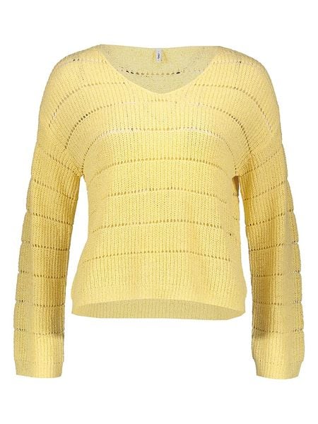 ONLY Sweter w kolorze żółtym rozmiar: M. Żółte swetry Only, m, bez wzorów, bez ramiączek. Za 75.69 zł.