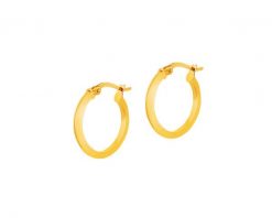 Złote kolczyki - koła, 19 mm. Żółte kolczyki Apart, złote. Za 819.00 zł.