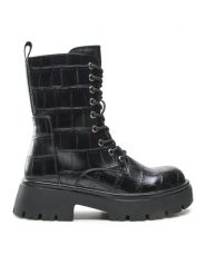 Jenny Fairy Trapery WS125-11 Czarny. Czarne trapery i śniegowce Jenny Fairy, ze skóry. Za 179.99 zł.