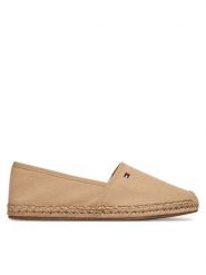 Tommy Hilfiger Espadryle Flag Canvas Espadrille FW0FW08541 Beżowy. Brązowe espadryle TOMMY HILFIGER, bez wzorów, z materiału, bez obcasa, bez zapięcia. Za 249.99 zł.