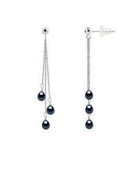 Pearl Addict Srebrne kolczyki-wkrętki z perłami rozmiar: onesize. Niebieskie kolczyki Pearl Addict, z perłą, srebrne. Za 252.99 zł.