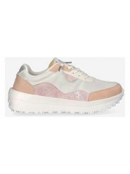 Hey Dude Sneakersy w kolorze biało-jasnoróżowo-pomarańczowym rozmiar: 39. Białe trampki Hey Dude, bez wzorów, bez zapięcia. Za 173.99 zł.