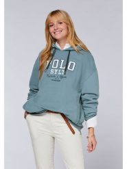 Polo Sylt Bluza w kolorze niebieskim rozmiar: M. Niebieskie bluzy Polo Sylt, m, bez wzorów, z kapturem. Za 140.86 zł.