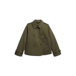 Płaszcz damski Superdry Trench. Zielone płaszcze Superdry, l, bez wzorów, bez kaptura. Za 586.90 zł.