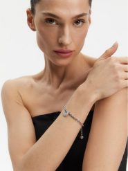 Guess Bransoletka JUBB05 214JW Srebrny. Szare bransoletki Guess, metalowe. Za 159.99 zł.