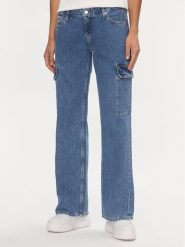 Calvin Klein Jeans Jeansy J20J223688 Niebieski Baggy Fit. Niebieskie jeansy Calvin Klein Jeans, bez wzorów. Za 329.99 zł.