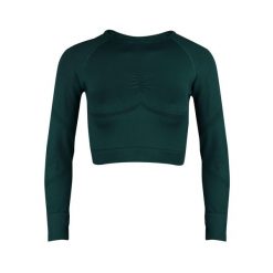 Longsleeve fitness damski Beshaped Power Up! bezszwowy. Zielone biustonosze BESHAPED, bez wzorów, z nylonu. W wyprzedaży za 160.65 zł.